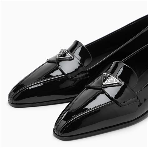 prada point patent leather loafer